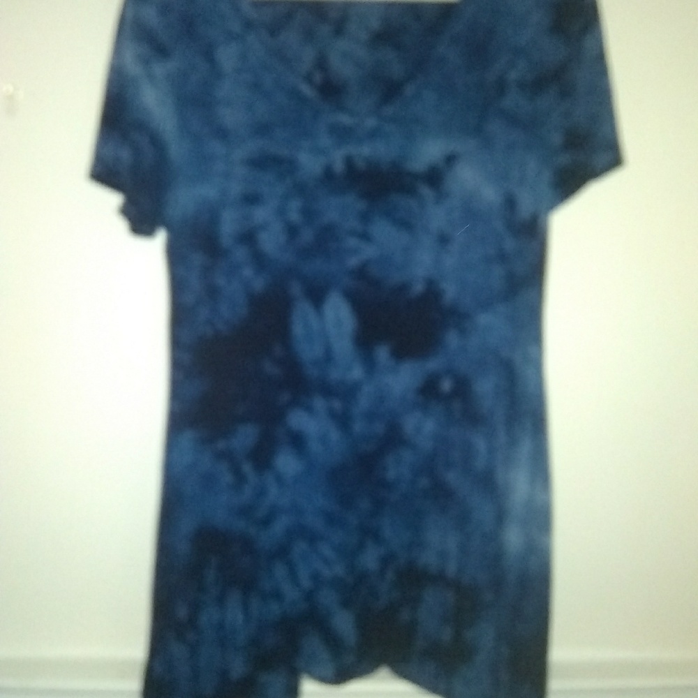 Dark Blue & Black Tie-Dyed Tunic - Never Worn